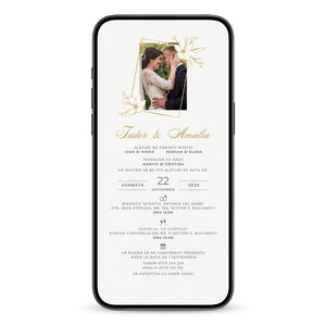 Invitatie Cununie Civila Goldie, Format Digital
