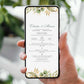 Invitatie Cununie Civila Green Retro, Format Digital