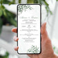 Invitatie Cununie Civila Greenery, Format Digital