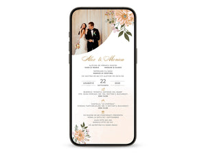 Invitatie Nunta Happy, Format Digital