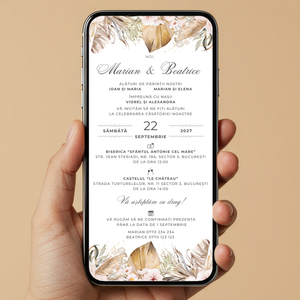 Invitatie Nunta Happy Harmony, Format Digital