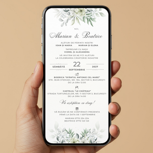 Invitatie Nunta Love Journey, Format Digital