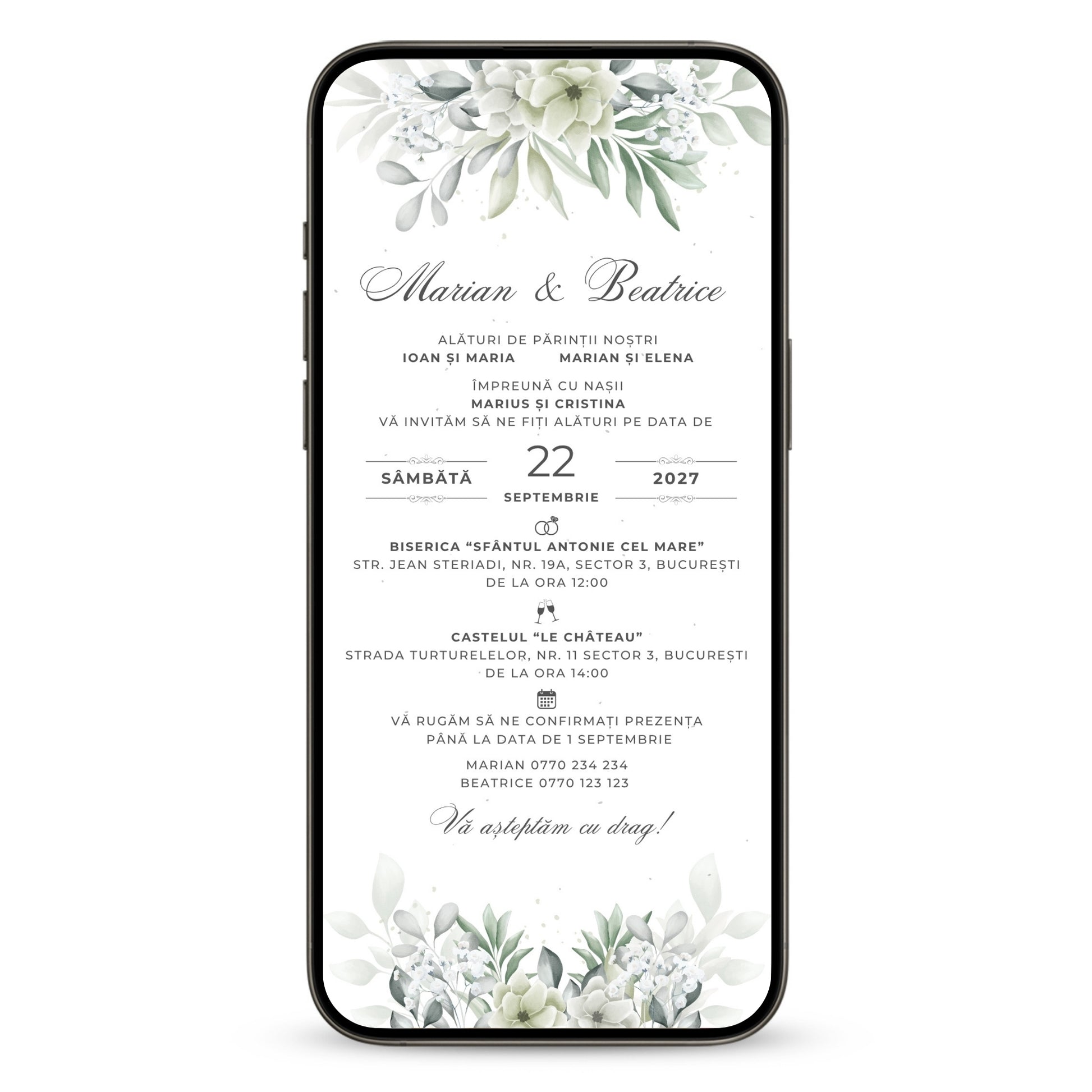 Invitatie Nunta Love Journey, Format Digital-BalloonEvents.ro