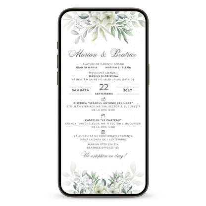 Invitatie Nunta Love Journey, Format Digital-BalloonEvents.ro