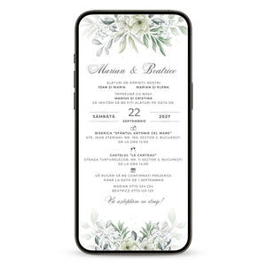 Invitatie Nunta Love Journey, Format Digital-BalloonEvents.ro