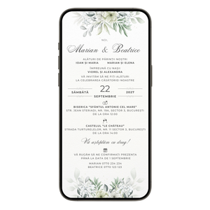 Invitatie Cununie Civila Love Journey, Format Digital