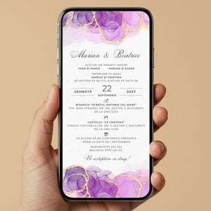 Invitatie Nunta Lovely Day, Format Digital-BalloonEvents.ro