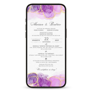 Invitatie Nunta Lovely Day, Format Digital-BalloonEvents.ro