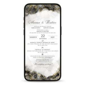 Invitatie Nunta Magic Moment, Format Digital-BalloonEvents.ro