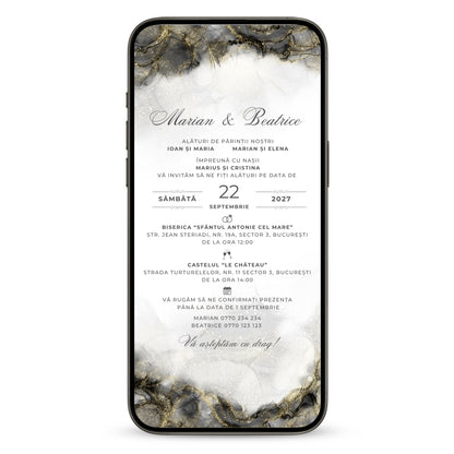 Invitatie Nunta Magic Moment, Format Digital-BalloonEvents.ro