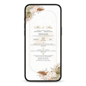 Invitatie Cununie Civila Moment, Format Digital