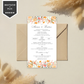Invitatie Cununie Civila Multicolor Flowers, Format Digital