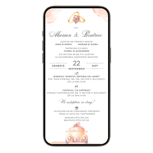 Invitatie Nunta On The Road Again, Format Digital
