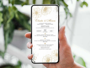 Invitatie Nunta Postmoder, Format Digital