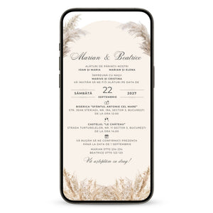 Invitatie Cununie Civila Precious Day, Format Digital