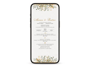 Invitatie Nunta Premium Clasic, Format Digital