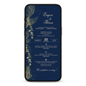 Invitatie Nunta Prestige, Format Digital-BalloonEvents.ro