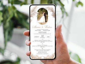 Invitatie Nunta Save The Date, Format Digital