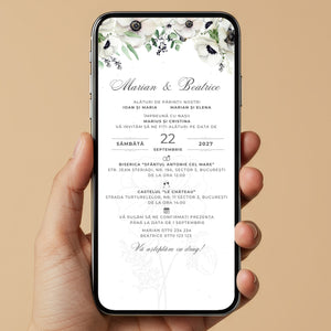 Invitatie Nunta Spark Joy, Format Digital-BalloonEvents.ro