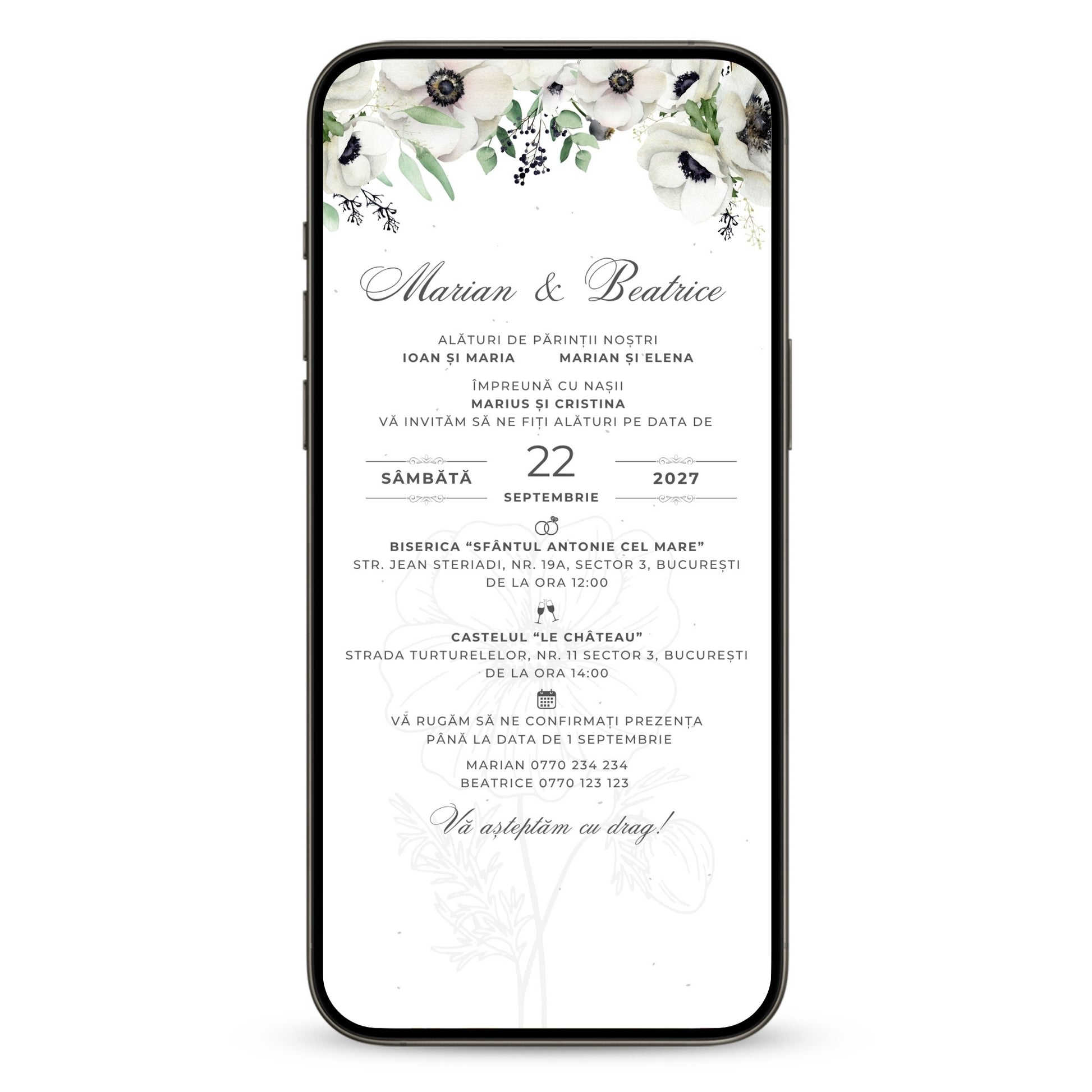 Invitatie Nunta Spark Joy, Format Digital-BalloonEvents.ro