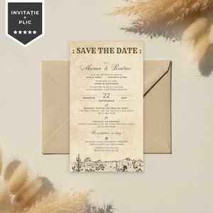 Invitatie Nunta Texas Wedding, Format Digital