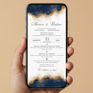 Invitatie Nunta Together Always, Format Digital-BalloonEvents.ro