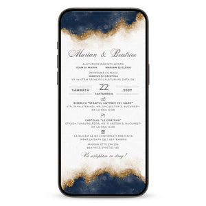 Invitatie Nunta Together Always, Format Digital-BalloonEvents.ro