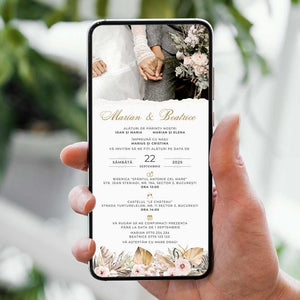 Invitatie Nunta Together, Format Digital-BalloonEvents.ro