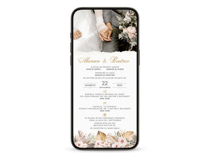 Invitatie Nunta Together, Format Digital