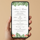 Invitatie Nunta Tropical Life, Format Digital