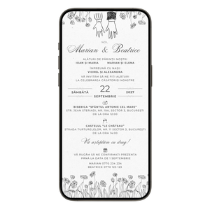 Invitatie Nunta Young Memories, Format Digital