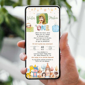 Invitatie Taierea Motului - Turta, Forever Friends, Format Digital-BalloonEvents.ro