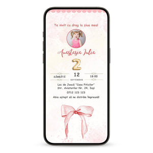 Invitatie Zi De Nastere Beautiful, Format Digital-BalloonEvents.ro