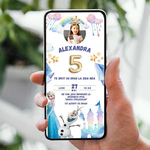 Invitatie Zi De Nastere Elsa, Format Digital-BalloonEvents.ro