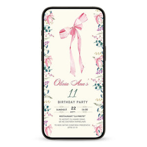 Invitatie Zi De Nastere Fundita, Format Digital-BalloonEvents.ro