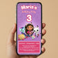 Invitatie Zi De Nastere Gabby's Dollhouse, Format Digital