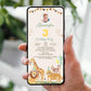 Invitatie Zi De Nastere Goldie Safari, Format Digital
