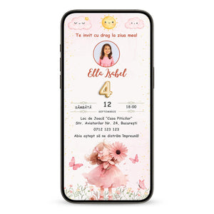 Invitatie Zi De Nastere Harmony, Format Digital-BalloonEvents.ro