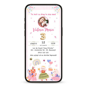 Invitatie Zi De Nastere Kitty, Format Digital-BalloonEvents.ro