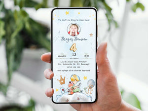 Invitatie Zi De Nastere Little Prince, Format Digital-BalloonEvents.ro