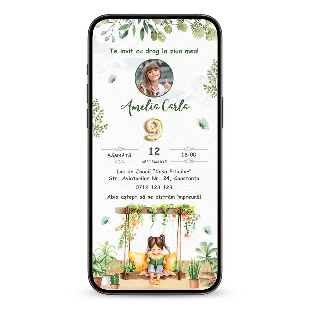 Invitatie Zi De Nastere My Beauty, Format Digital-BalloonEvents.ro