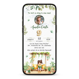 Invitatie Zi De Nastere My Beauty, Format Digital-BalloonEvents.ro