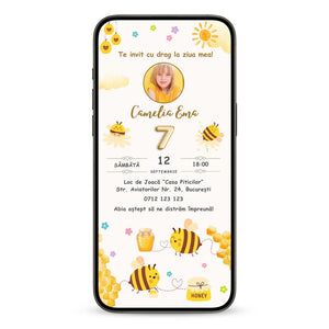 Invitatie Zi De Nastere My Honey, Format Digital-BalloonEvents.ro