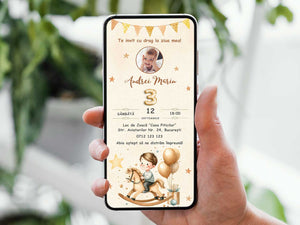 Invitatie Zi De Nastere My Prince, Format Digital-BalloonEvents.ro