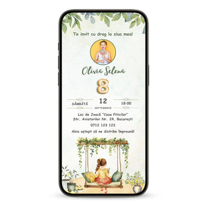 Invitatie Zi De Nastere My Sweetheart, Format Digital-BalloonEvents.ro