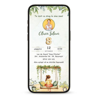 Invitatie Zi De Nastere My Sweetheart, Format Digital-BalloonEvents.ro