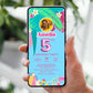 Invitatie Zi De Nastere Tropical Pool Party, Format Digital
