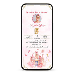 Invitatie Zi De Nastere Wonderland Day, Format Digital-BalloonEvents.ro