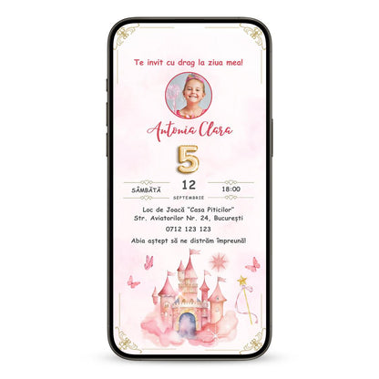 Invitatie Zi De Nastere Wonderland Day, Format Digital-BalloonEvents.ro