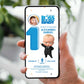 Invitatie Zi de Nastere Baby Bo$, Format Digital